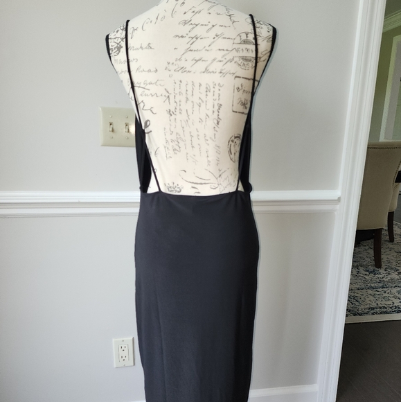 E.L.H Studio L black open back evening dress - Picture 2 of 2